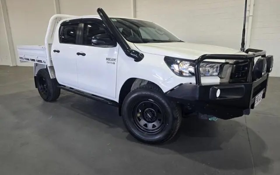 2022 Toyota Hilux GUN136R SR Double Cab 4x2 Hi-Rider Glacier White 6 Speed Manual Utility