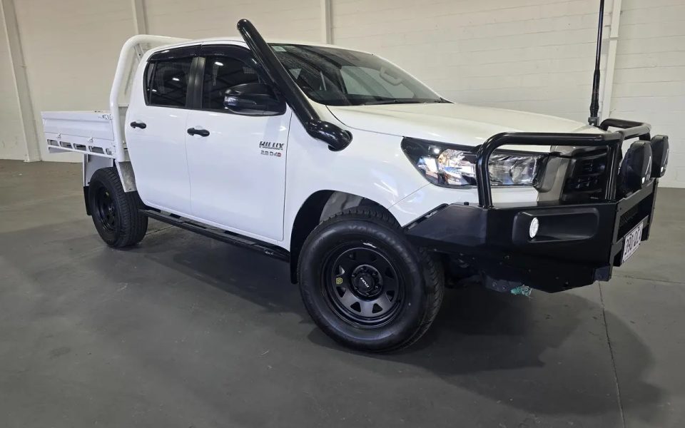 2022 Toyota Hilux GUN136R SR Double Cab 4x2 Hi-Rider Glacier White 6 Speed Manual Utility