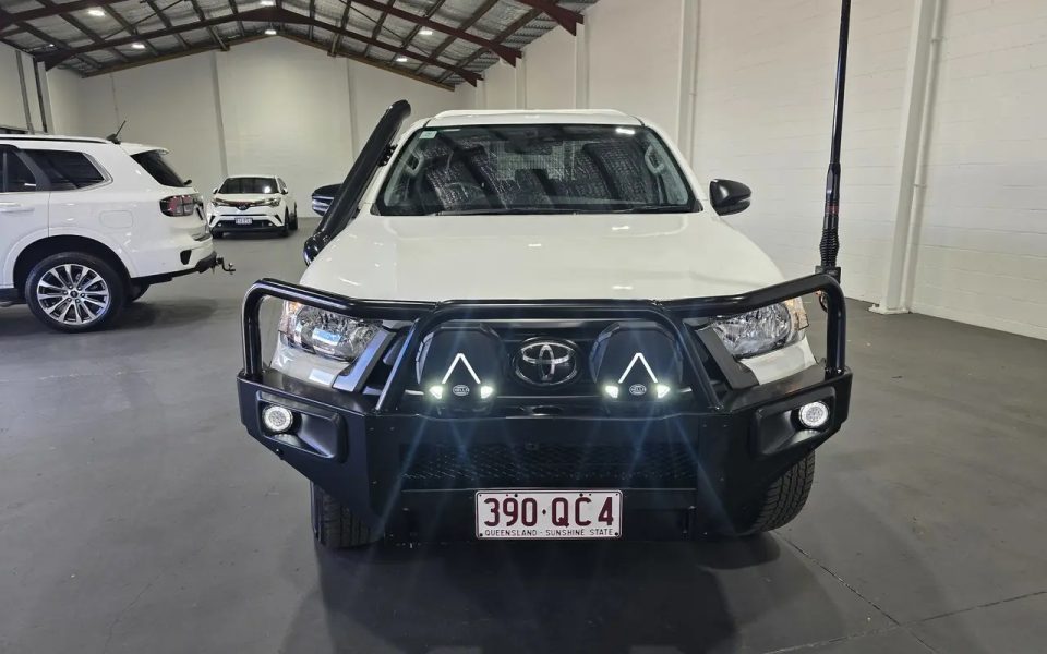 2022 Toyota Hilux GUN136R SR Double Cab 4x2 Hi-Rider Glacier White 6 Speed Manual Utility
