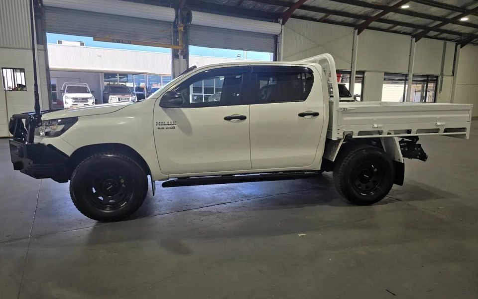 2022 Toyota Hilux GUN136R SR Double Cab 4x2 Hi-Rider Glacier White 6 Speed Manual Utility