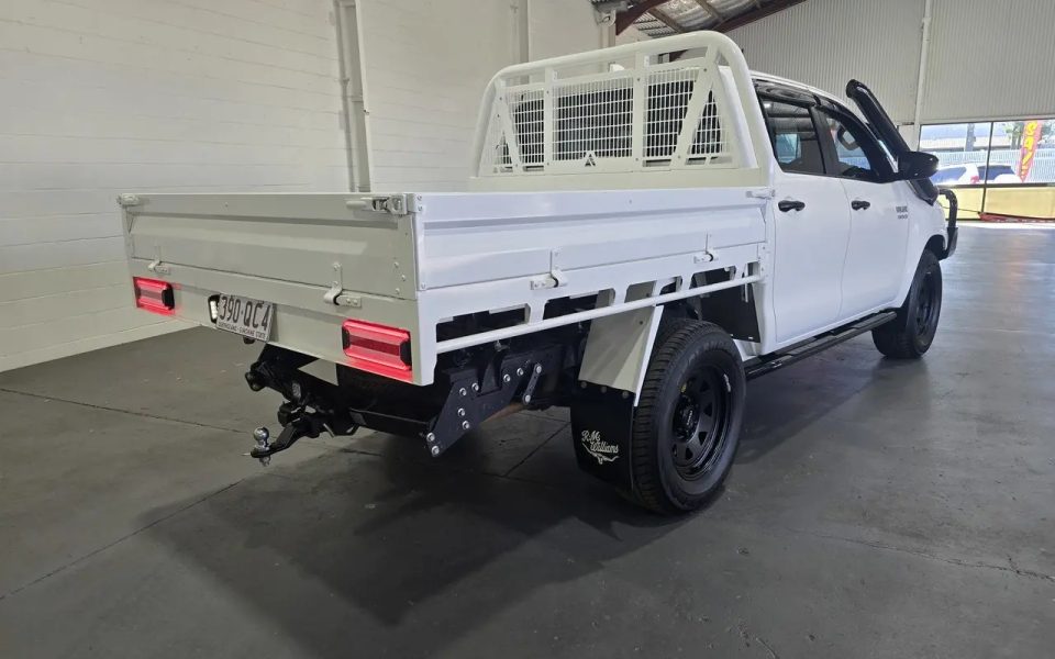 2022 Toyota Hilux GUN136R SR Double Cab 4x2 Hi-Rider Glacier White 6 Speed Manual Utility
