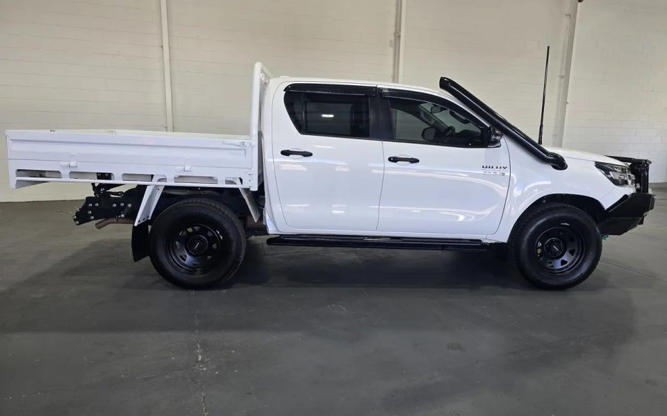 2022 Toyota Hilux GUN136R SR Double Cab 4x2 Hi-Rider Glacier White 6 Speed Manual Utility